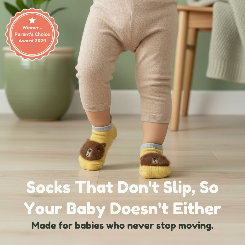 SlipSafe Non-Slip Baby Socks