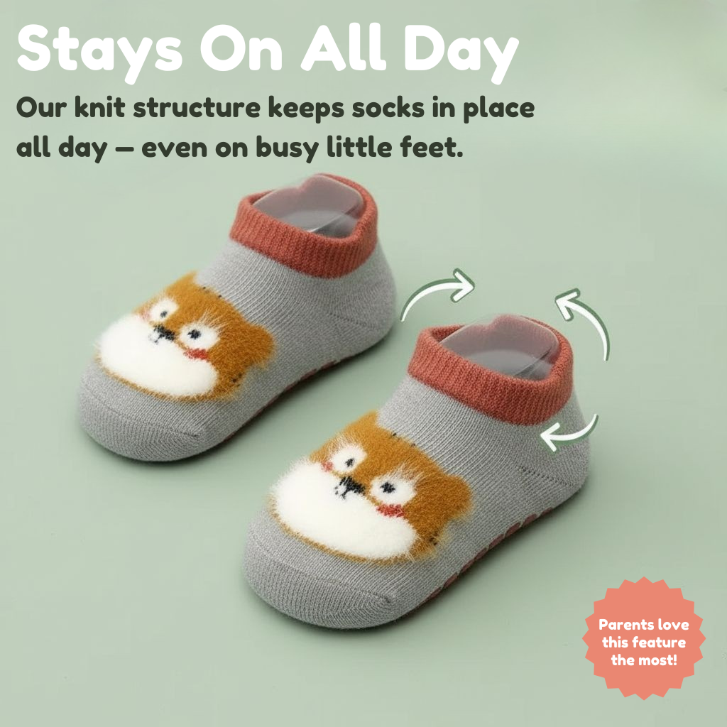 SlipSafe Non-Slip Baby Socks