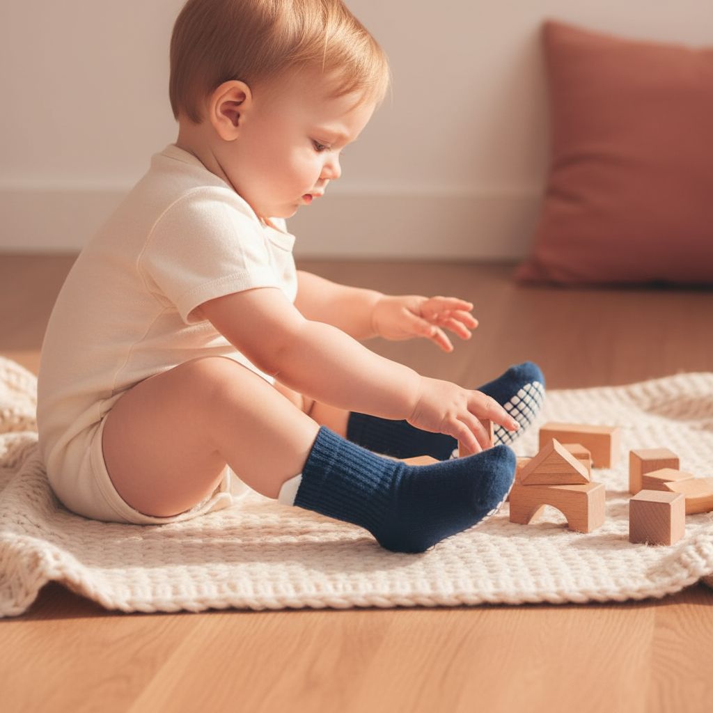SlipSafe Halkfria Babysockor – 3-pack